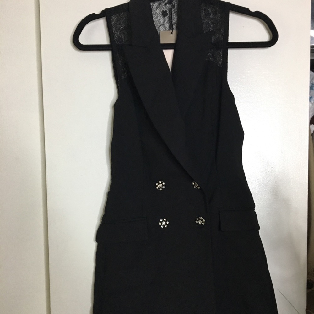 Zara Basic Collection Tuxedo Romper